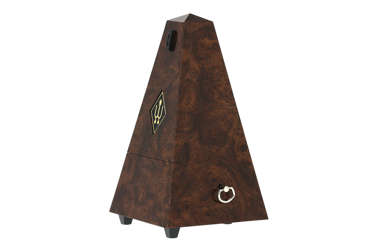Wittner Pyramid Plastic Metronome Burr Walnut Effect