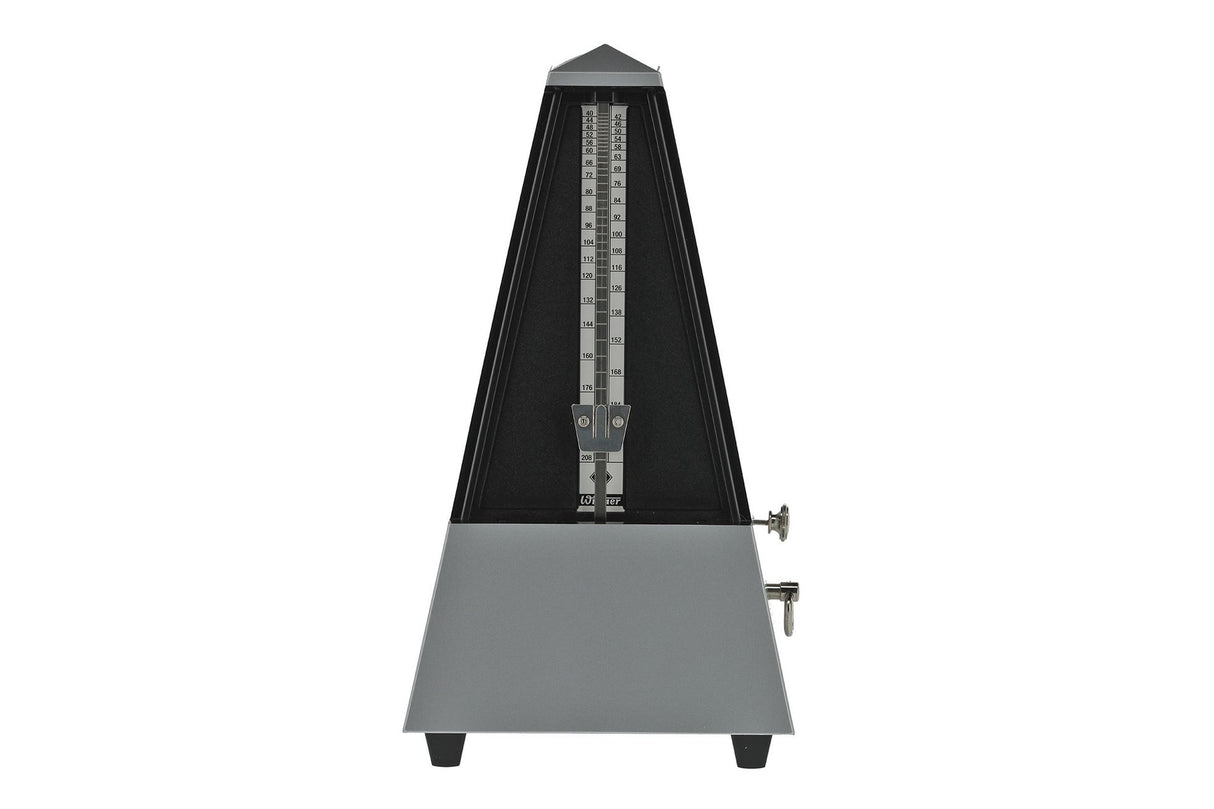 Wittner Pyramid Plastic Metronome with Bell Silver