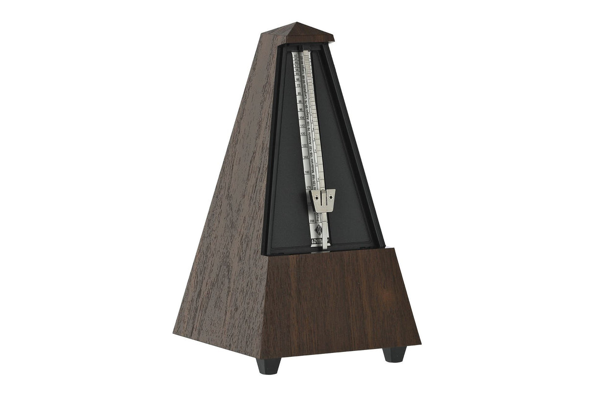 Wittner Pyramid Plastic Metronome with Bell Walnut