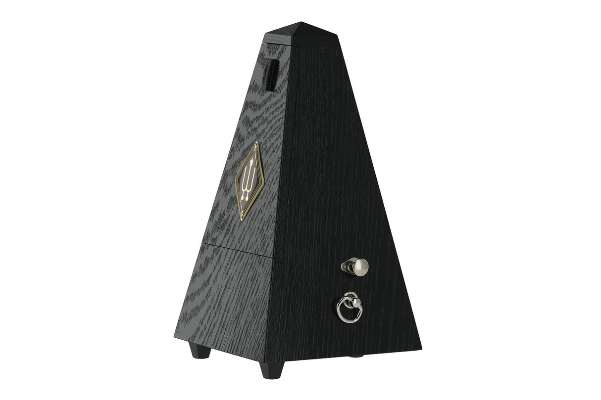 Wittner Pyramid Wood Metronome with Bell Oak Black Matte