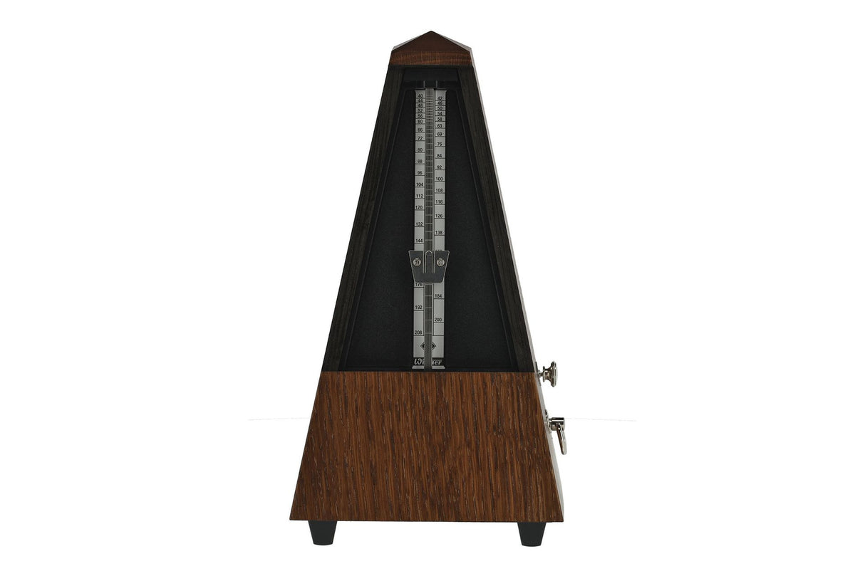 Wittner Pyramid Wood Metronome with Bell Oak Brown Matte