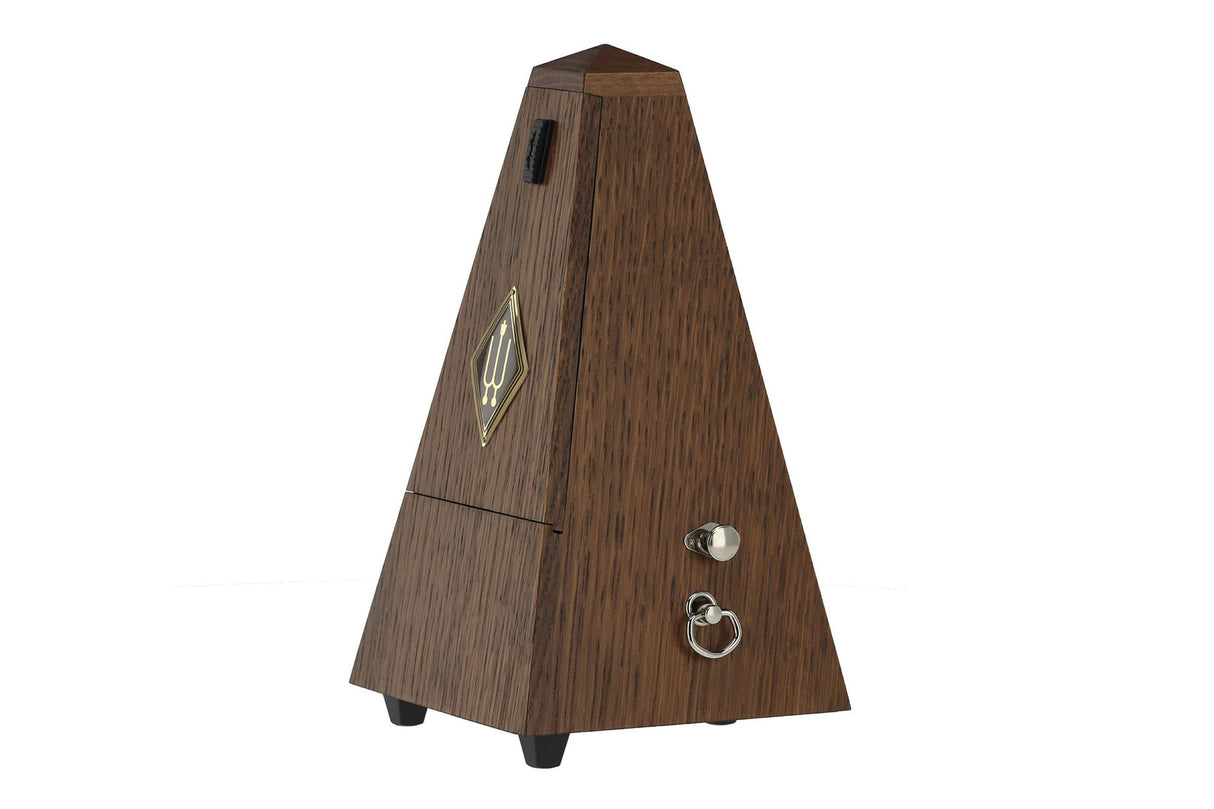 Wittner Pyramid Wood Metronome with Bell Oak Brown Matte