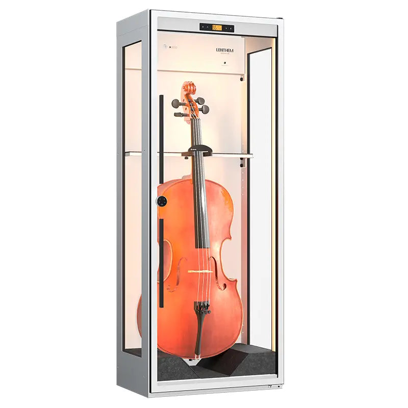 Lenthem CMIW-355DT Humidity Control Cabinet for Cello White