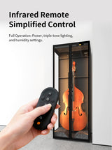 Lenthem CMI-925DT Humidity Control Cabinet for Double Bass Black