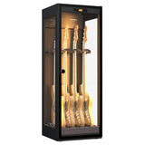 Lenthem CMI-335DT Humidity Control Cabinet for 4 Bass Guitars Black