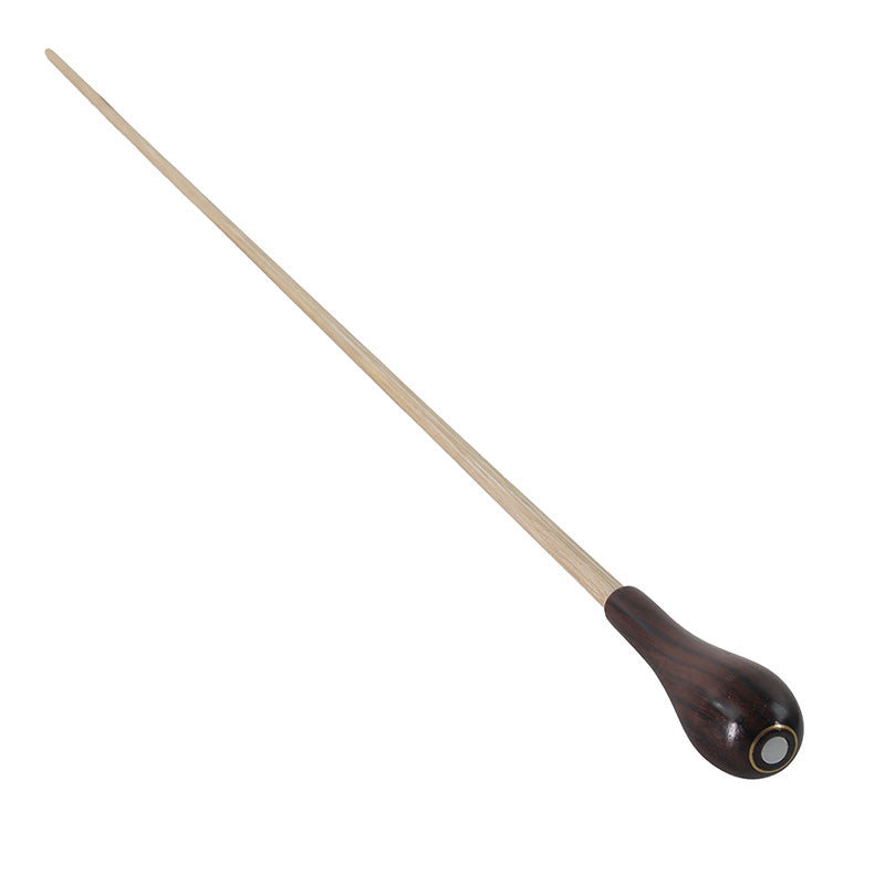 Takt Wooden Conductors Baton with Pear-Shaped Rosewood Handle and Mother-of-Pearl Parisian Eye 15"