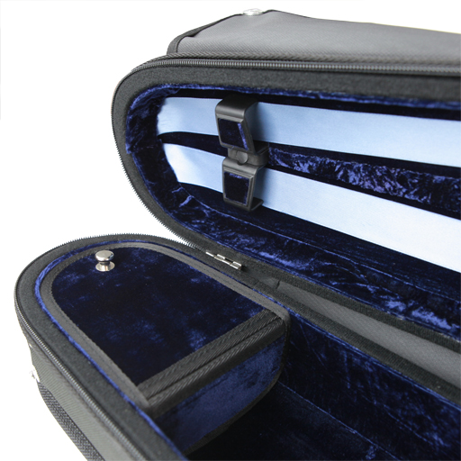 GEWA Liuteria Maestro Shaped Violin Case Black/Blue 4/4
