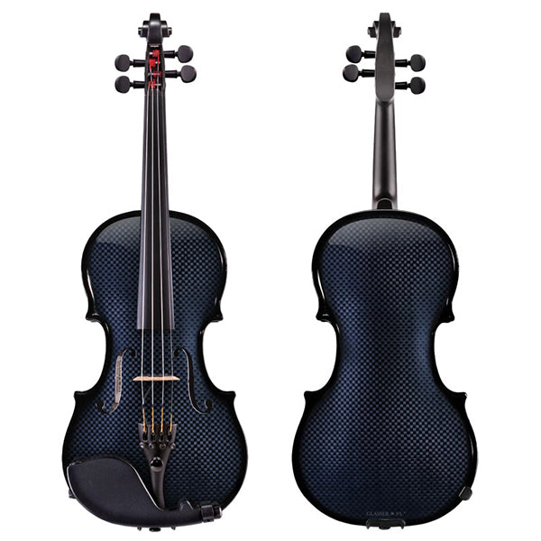Glasser Carbon Composite Electric Acoustic Violin 4 String Blue