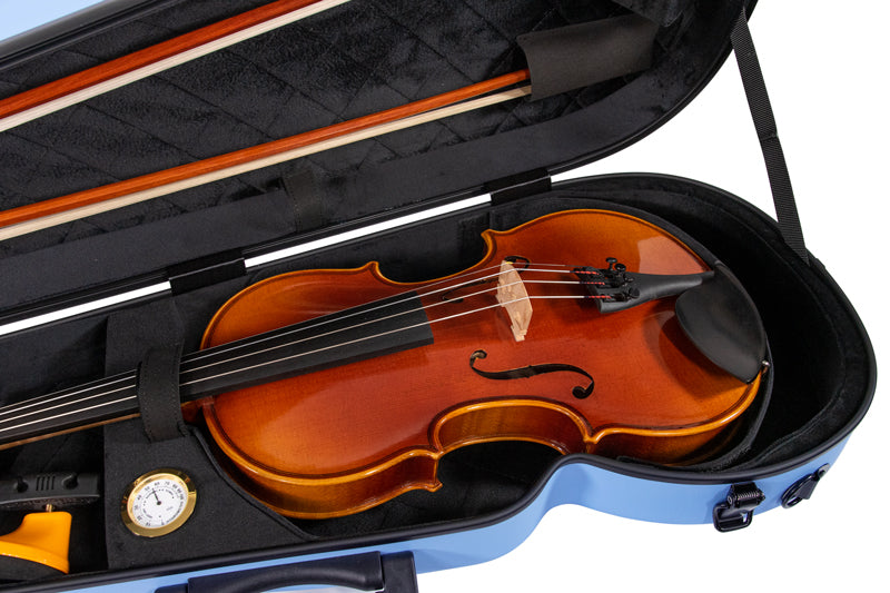 RAAN Shaped Violin Case Baby Blue 4/4-3/4
