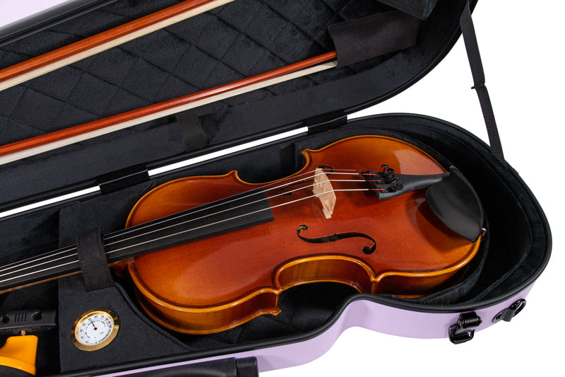 RAAN Shaped Violin Case Lilac 4/4-3/4