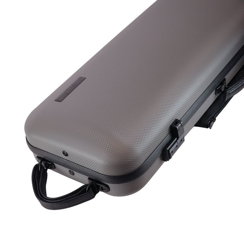 GEWA Luthier Oblong Violin Case Grey with Subway Handle