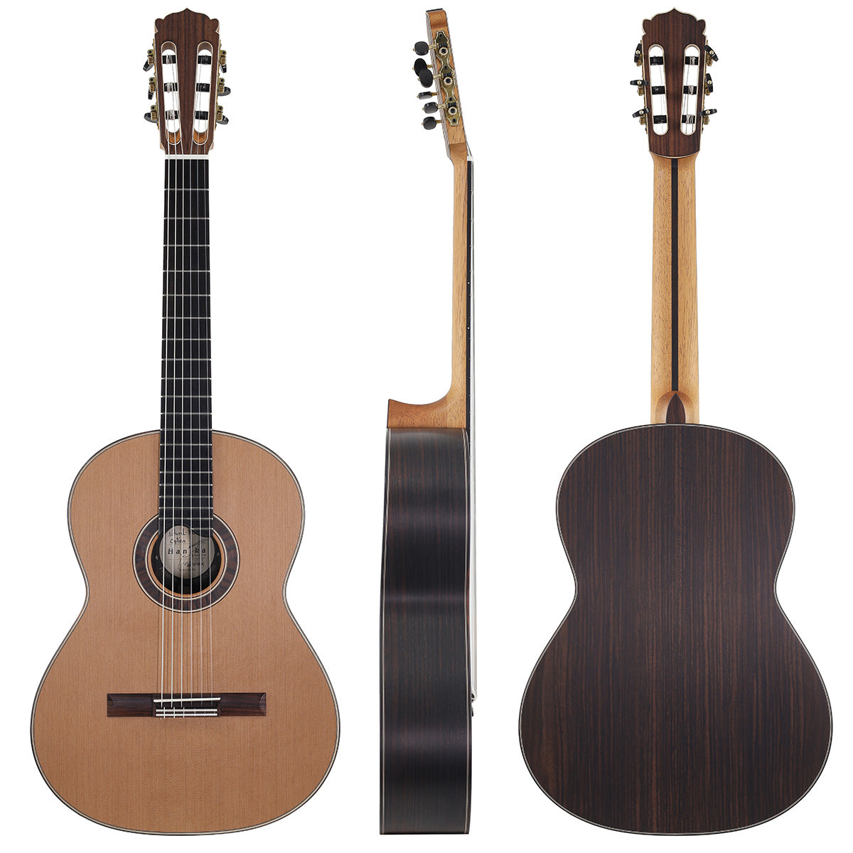 Hanika Natural PC (640 Scale) Concert Line Classical Guitar with Hiscox Case