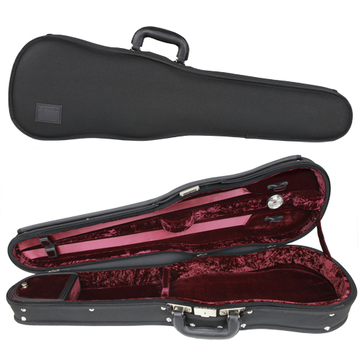 Violin Case - Gewa Liuteria Maestro Shaped, Black/Red, 4/4 - Special Order Only