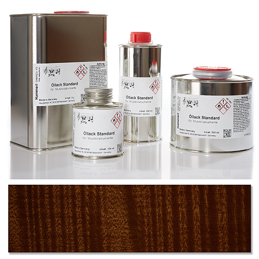 Hammerl Oil Colour Varnish Standard, Dark Brown, 500ml