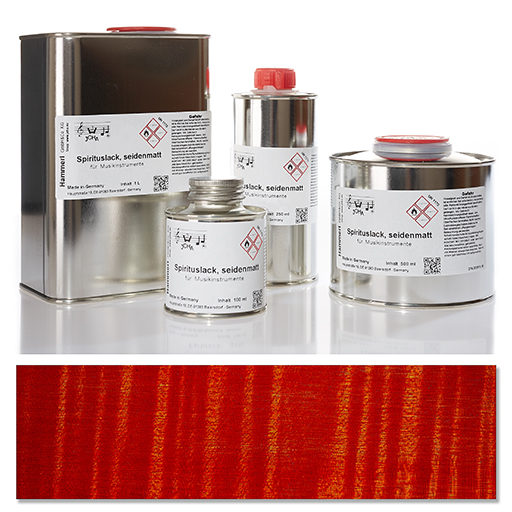Hammerl Spirit Colour Varnish, Silky, 1L, Red