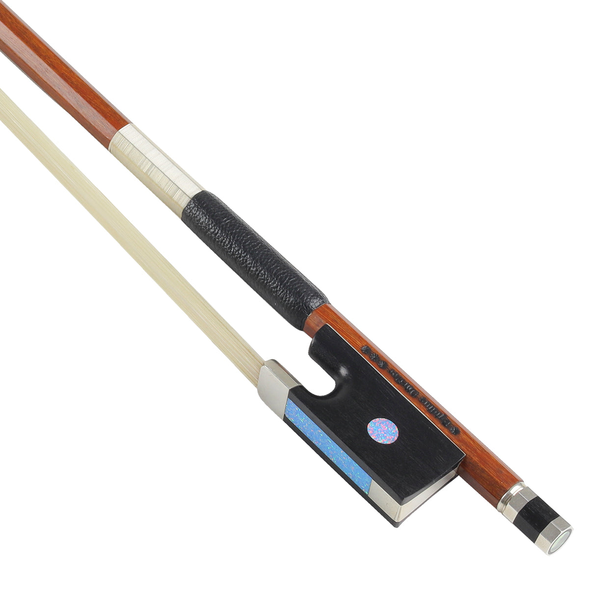 *Egidius Dörfler*** Pernambuco Octagonal Violin Bow with Sparkle Slide & Eye