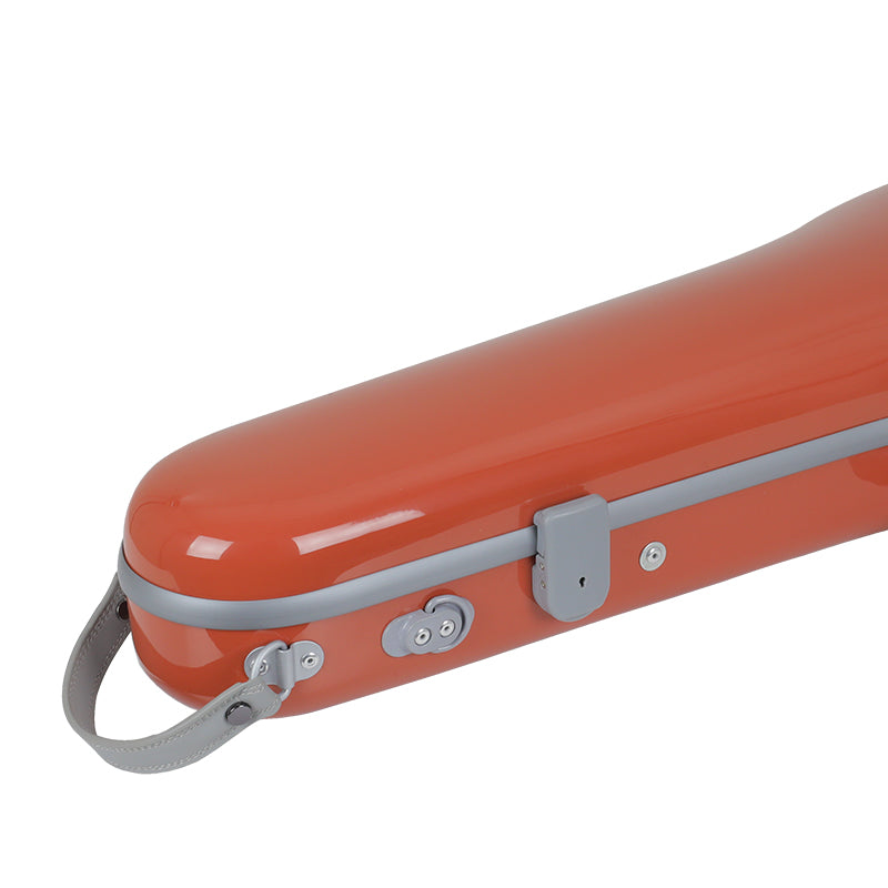 JML Carbon Fibre 1.5 Shaped Violin Case Flora Orange 4/4