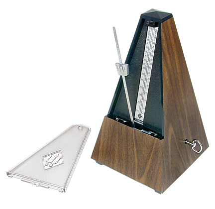 Wittner Plastic Walnut Metronome with Bell Walnut 814K